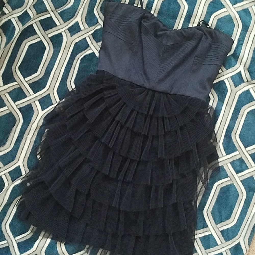 BCBG MA beautiful ruffles dress worn once